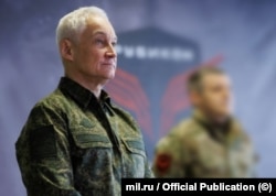 Андрей Белоусов во время посещения центра “Рубикон”, октябрь 2024 года