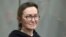 Journalist Alsu Kurmasheva attends a court hearing in Kazan