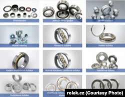 Китайские подшипники на чешском сайте rolek.cz