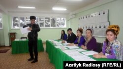 Избирательный участкок в Ашхабаде