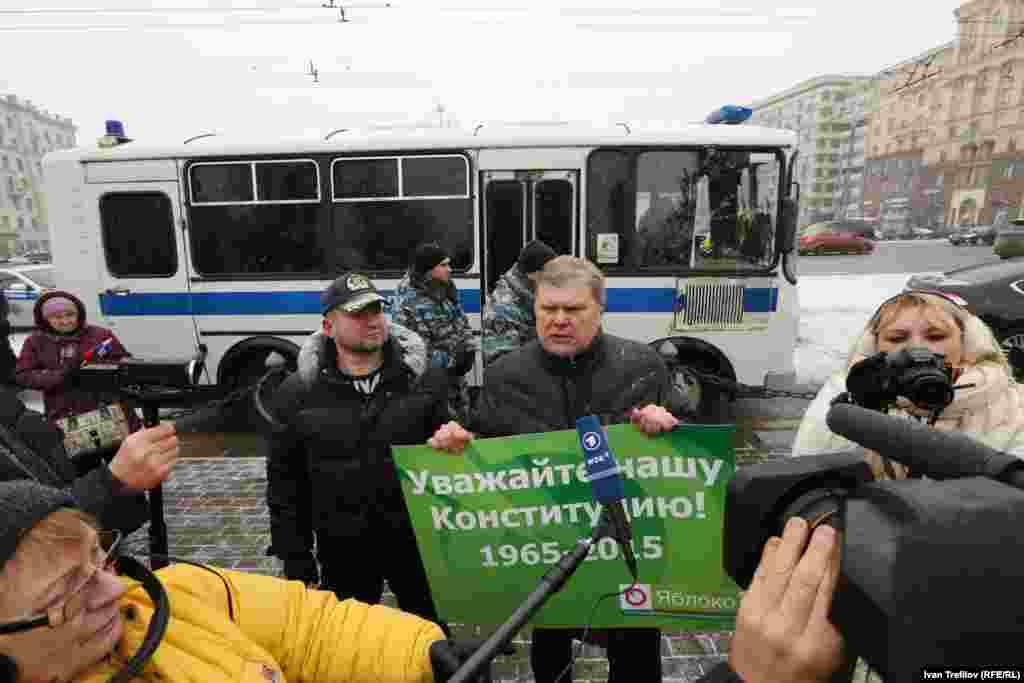 Лидер партии &quot;Яблоко&quot; Сергей Митрохин