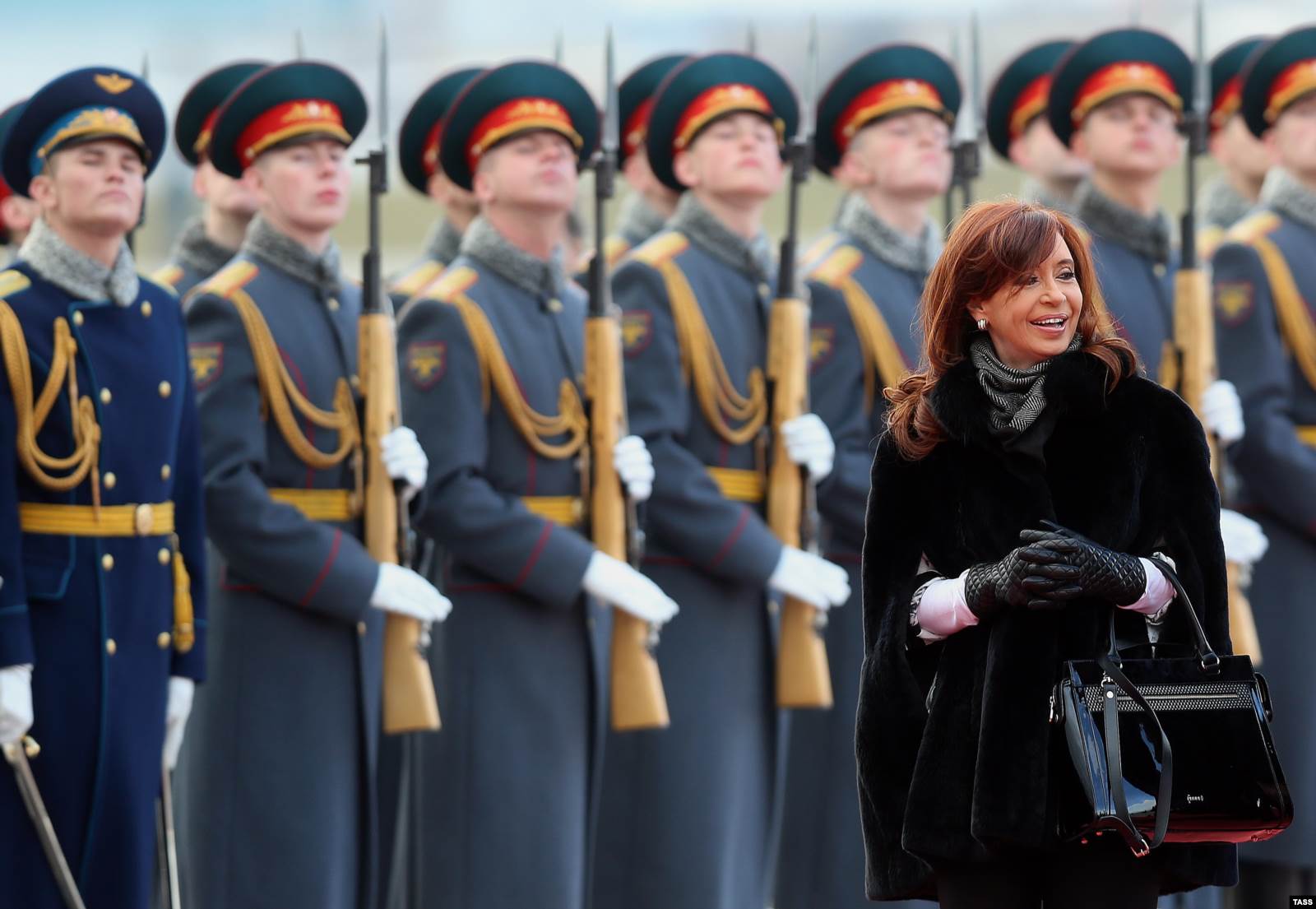 Кристина Киршнер в Москве в апреле 2015 года. Фото: ТАСС