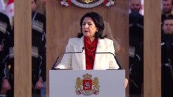 Протесты в Телави на инаугурации Саломе Зурабишвили