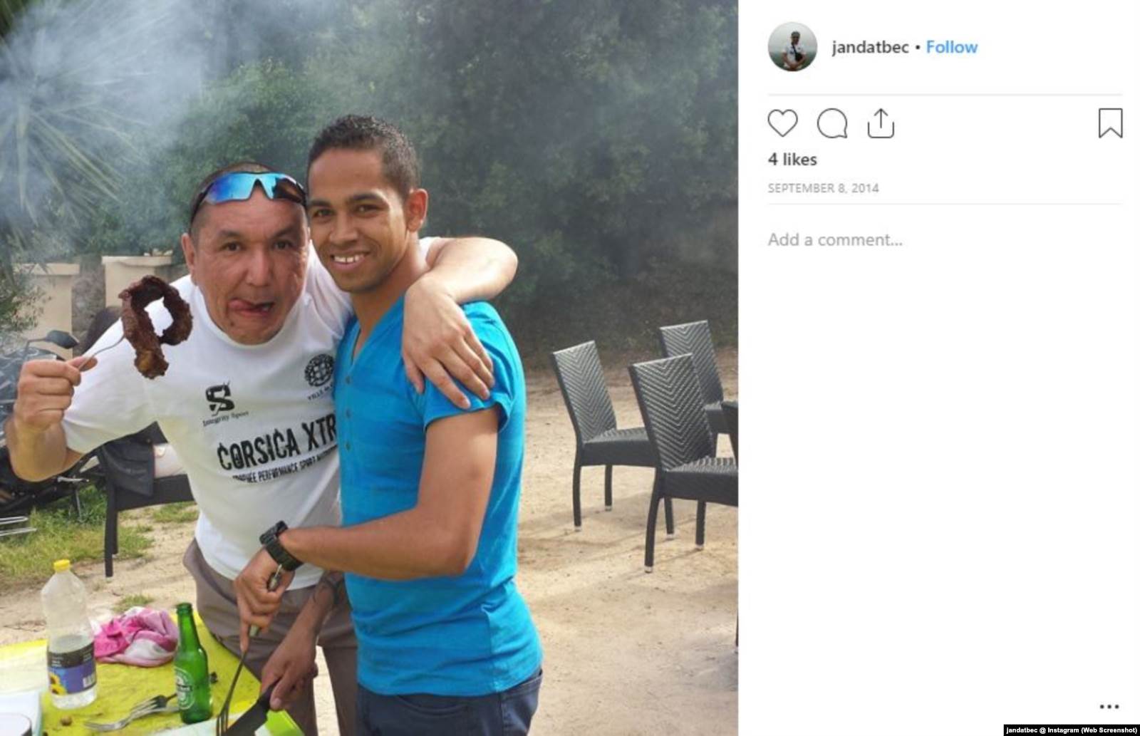 Жандатбек Тырготов на Корсике, сентябрь 2014 года