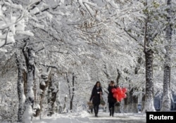 Зимний Алматы, архивное фото