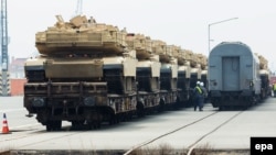  Перевозка военной техники американской армии из немецкого порта Бремерхафен