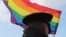 A law enforcement officer stands guard during the LGBT community rally "X St.Petersburg Pride" in central Saint Petersburg, Russia August 3, 2019. REUTERS/Anton Vaganov