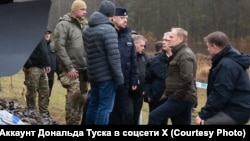 На северо-востоке Польши поврежден железнодорожный путь на линии, 17 ноября. Photo: X Donald Tusk