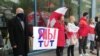 Belarus -- solidarity rally in support of the Belarusian internet-portal Tut.by. Vilnius, Lithuania, May 18, 2021 