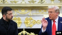 Трамп с Владимиром Зеленским